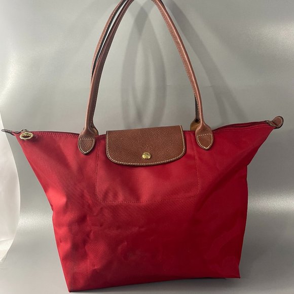 Longchamp Handbags - Longchamp Long Shoulder Strap Handbag, Red